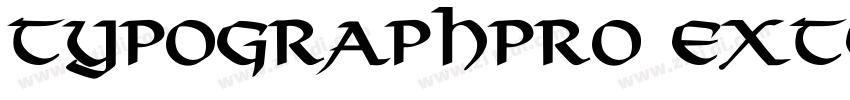 TYPOGRAPHPRO ExteaBo字体转换